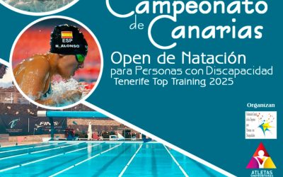 El Campeonato de Canarias Open de Natación para Personas con Discapacidad celebra su cita anual este 1 de junio en el Tenerife Top Training de Adeje