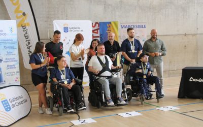 Ricardo González Perera (BC1), Oliver Benítez Cabrera (BC3) e Izan Camacho Vizcaino (OPEN), se proclaman en Candelaria Campeones de Canarias de Boccia.