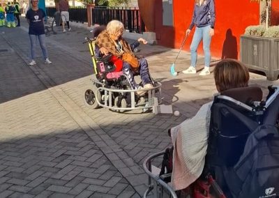 Personas practicando Boccia Jornada Arucas Titularísima.